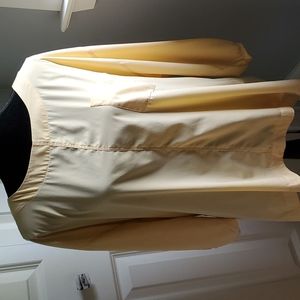 Chico's yellow pullover blouse with 3/4 sleeves. Chico's size 2 = large.